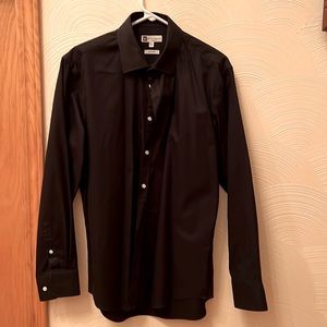 Black and burgundy dress shirts available for men